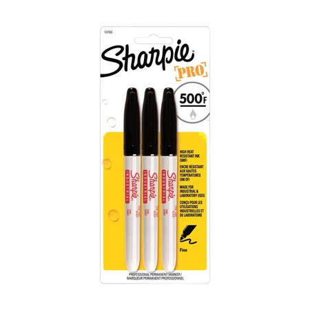 Sharpie Sharpie Pro Black Fine Tip Permanent Marker 3 pk
